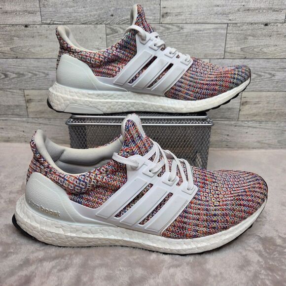 Adidas Ultra Boost 4.0 White Multi-Color Men's 8 Women's 9.5 CM8111 - Picture 2 of 9
